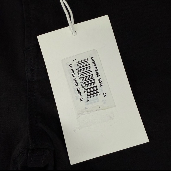 Frame Le High Skinny Crop Jeans Womens 24 Black NWT - Picture 7 of 14